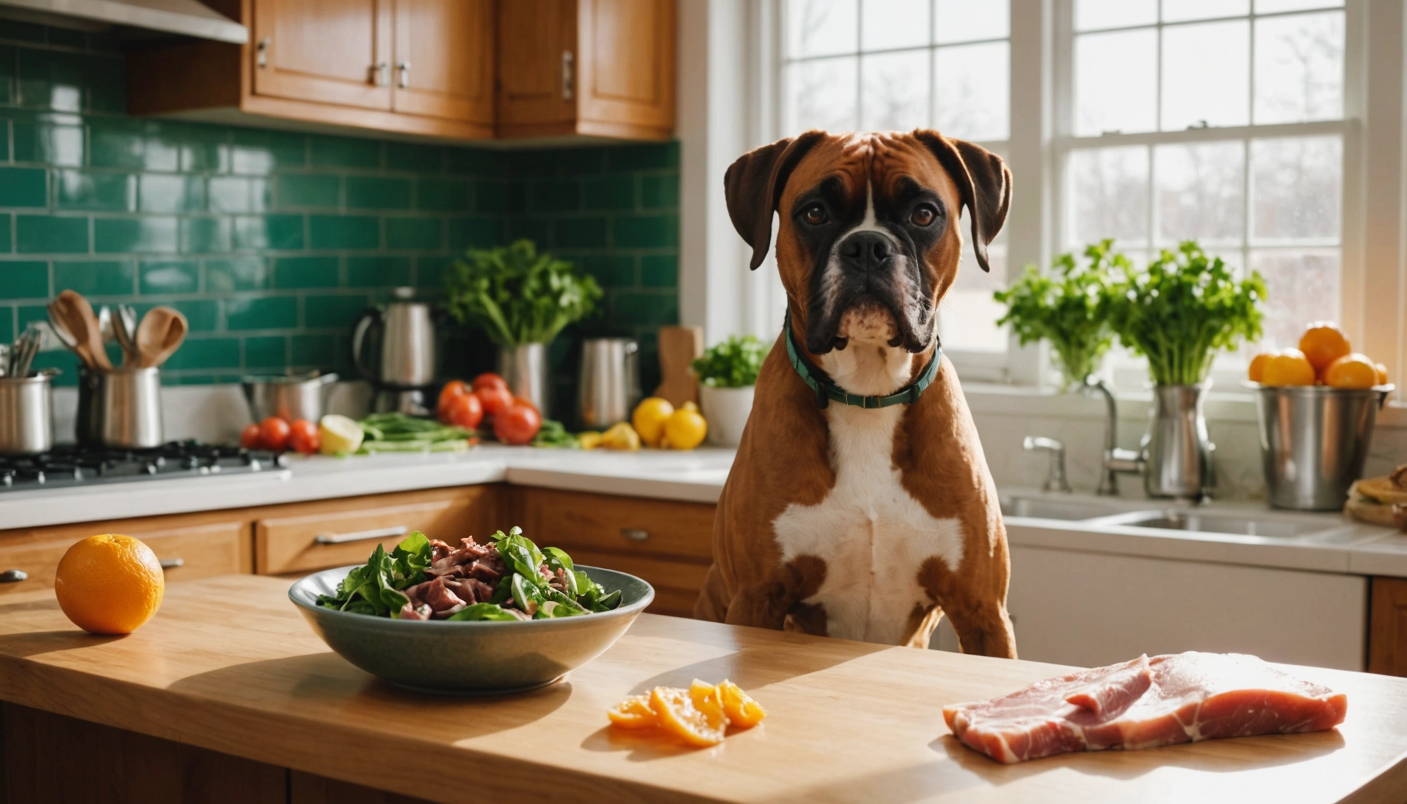 Alimentation idéale pour chiens boxers