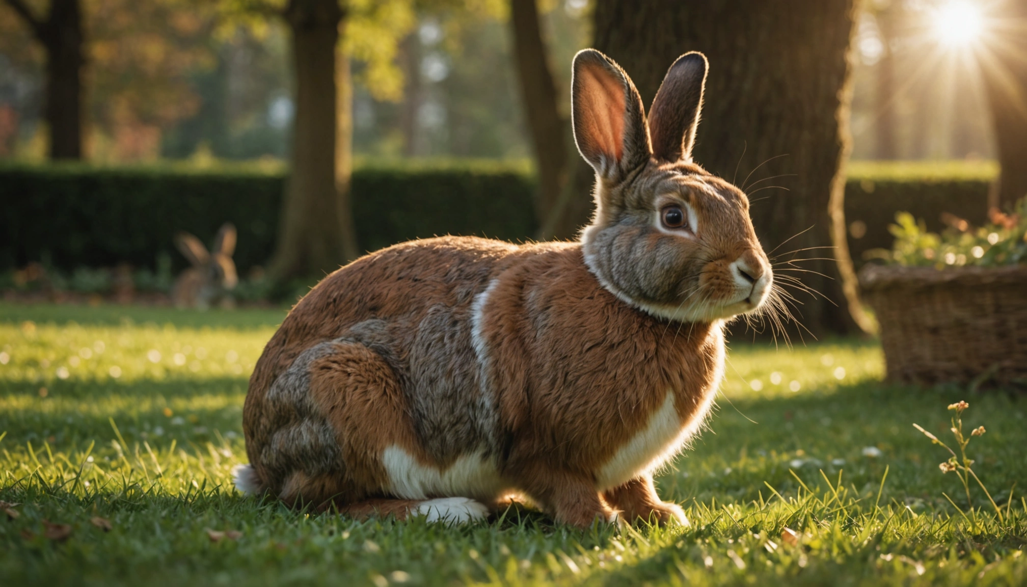 lapin belier marron